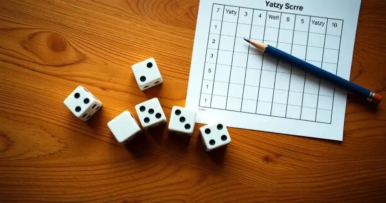 Yatzy säännöt 2026 – täydellinen opas pisteisiin ja voittoon